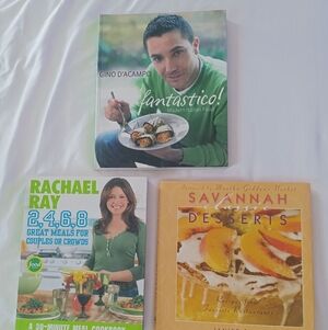 Lot Of 3 Cookbooks  fantastico! Modern Italian Food soft cover by Gino D'Acampo